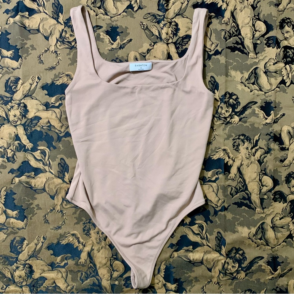 Babaton malted milk chocolate brown soft stretch thing Bodysuit